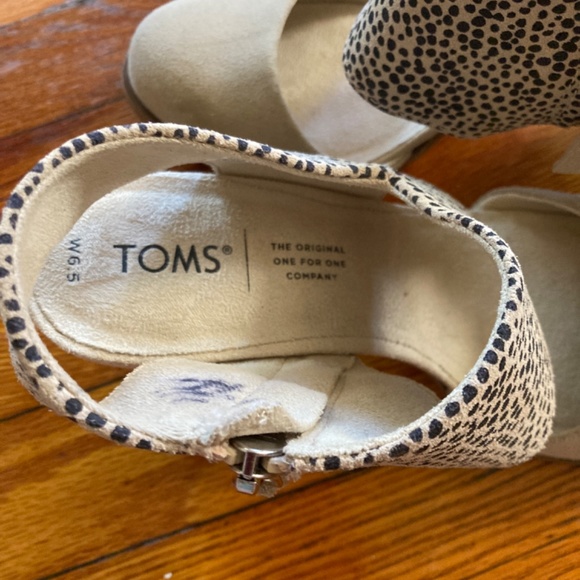 TOMS BN Never Worn Suede Leopard Dress High Heels - Picture 4 of 8